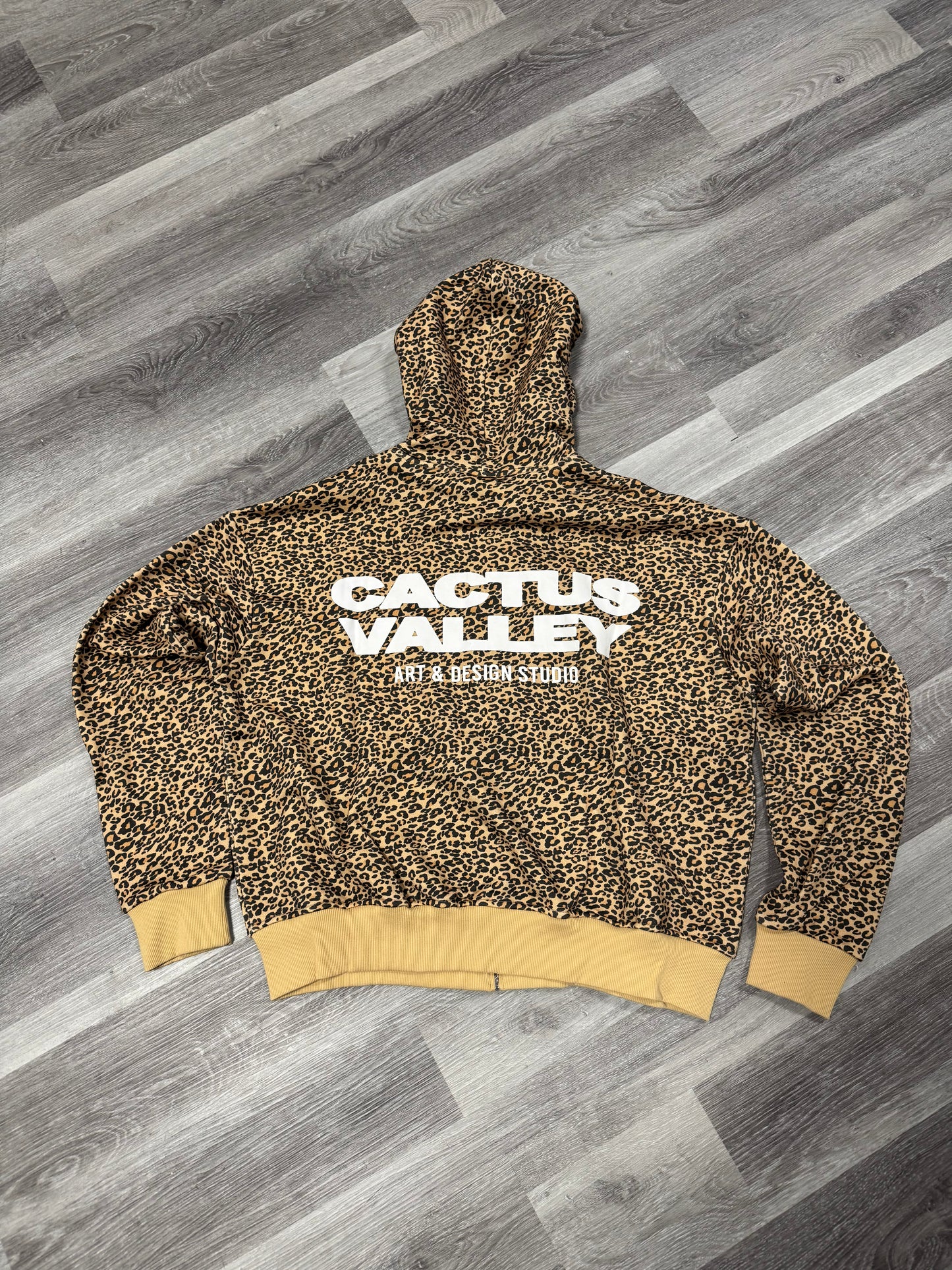 AZVA Cheetah Zip Up Hoodie