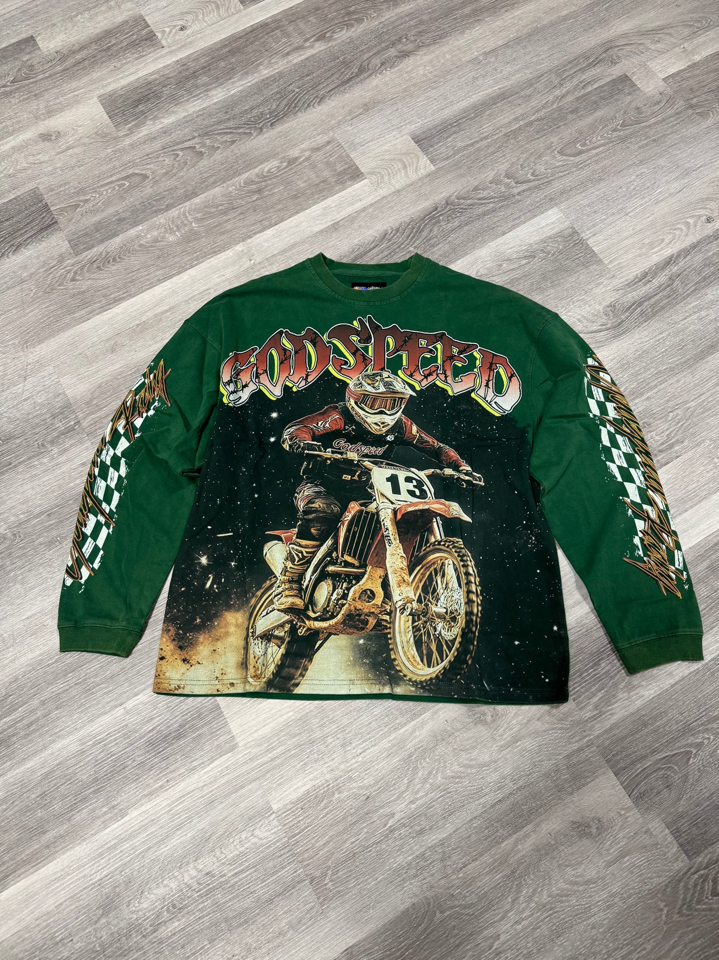 Godspeed Full Throttle Longsleeve Tee (Green)