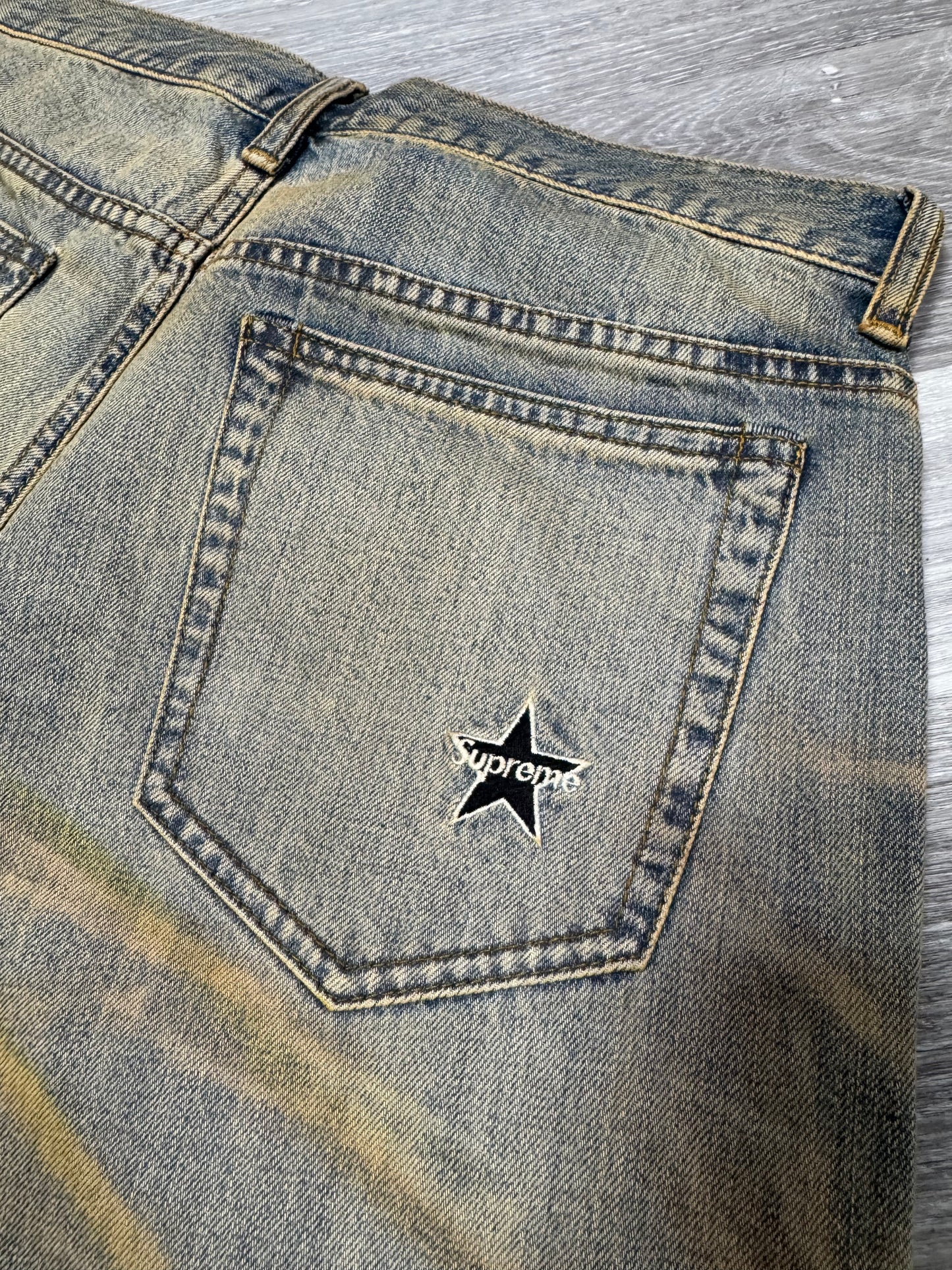 Supreme Dirty Indigo Denim Jeans