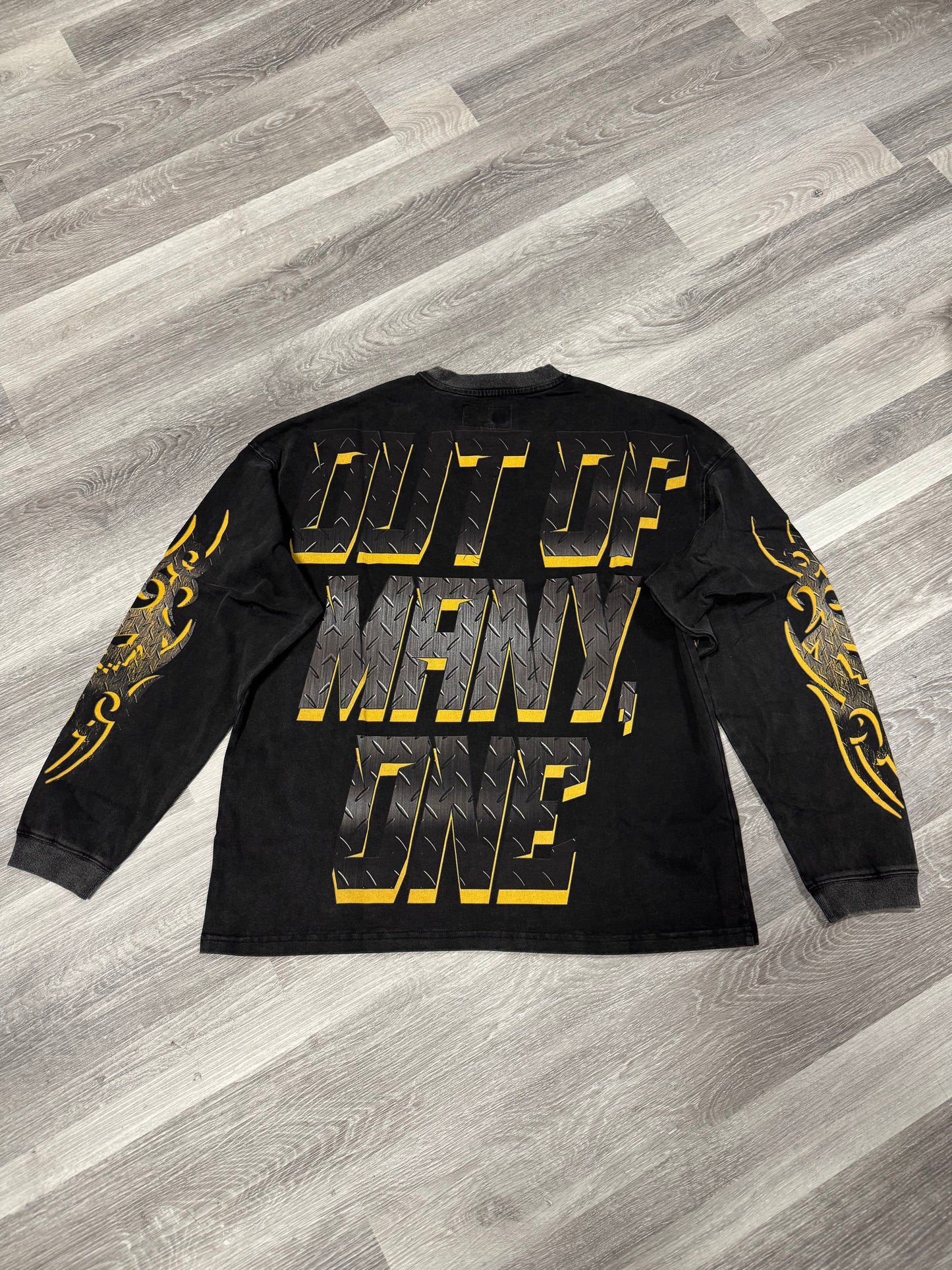 Godspeed Steel Sharpens Steel Longsleeve Tee (Black Wash)