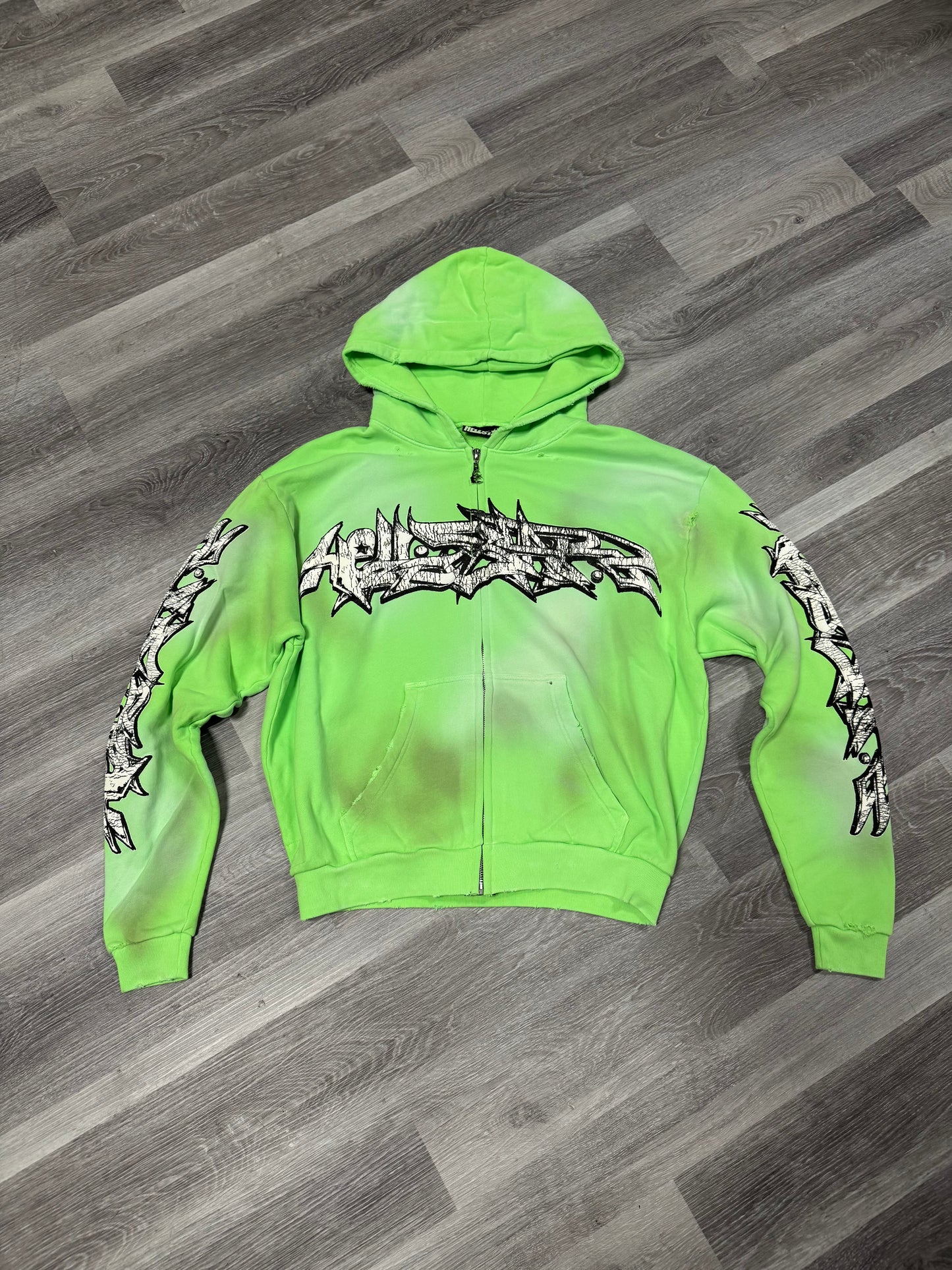 Hellstar Graffiti Zip Up Hoodie