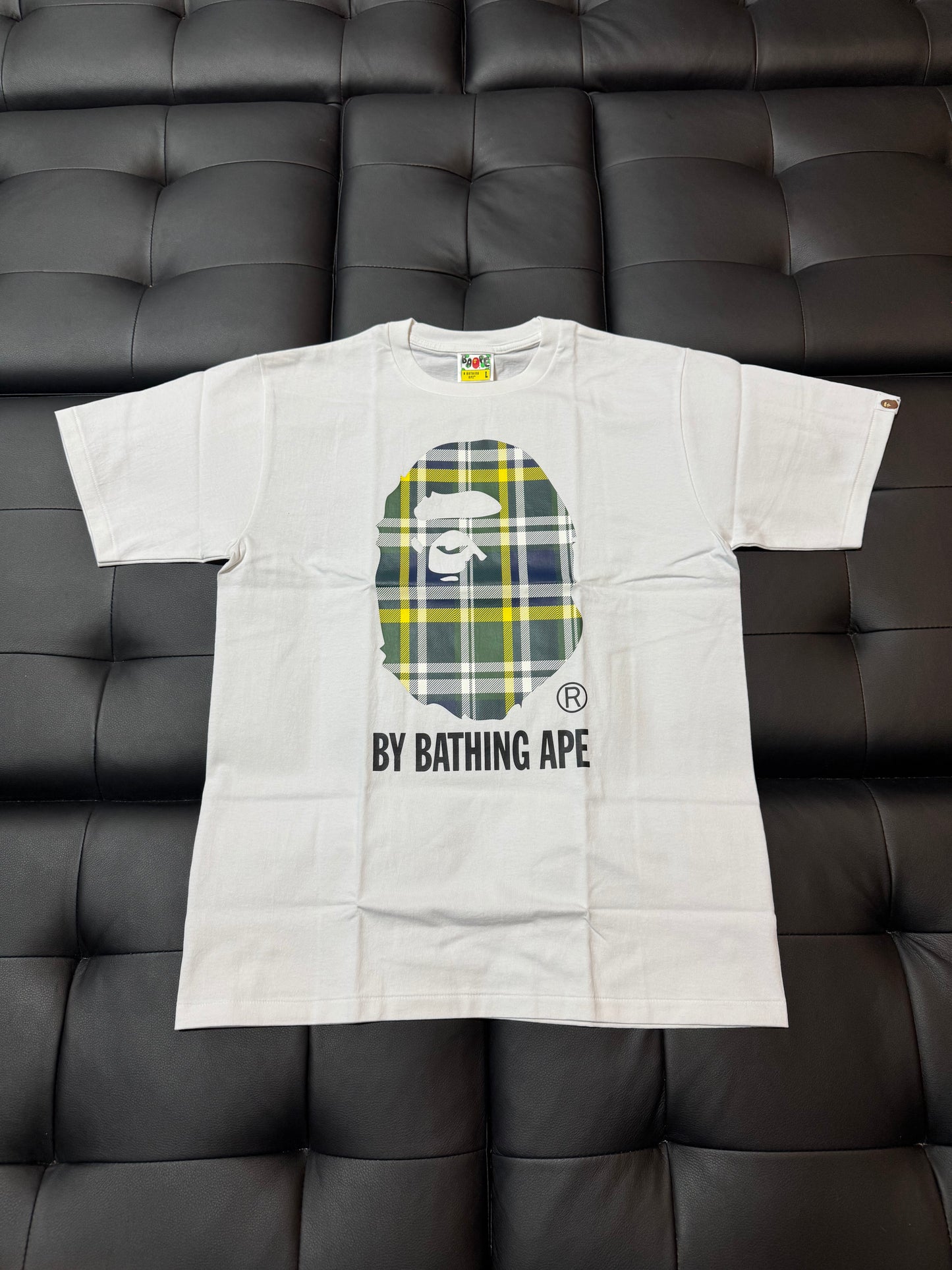 Bape Plaid by Bathing Ape Tee (White)