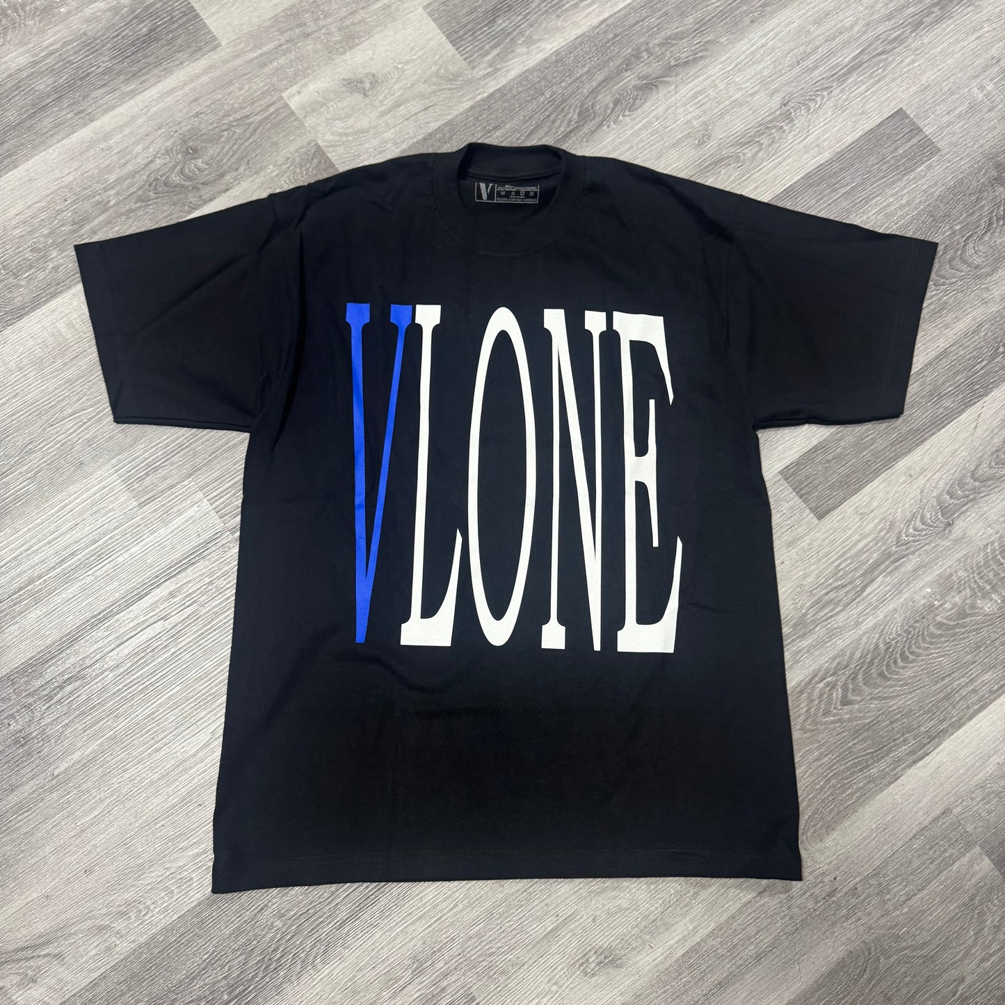 Vlone Staple Tee (Black/Blue)
