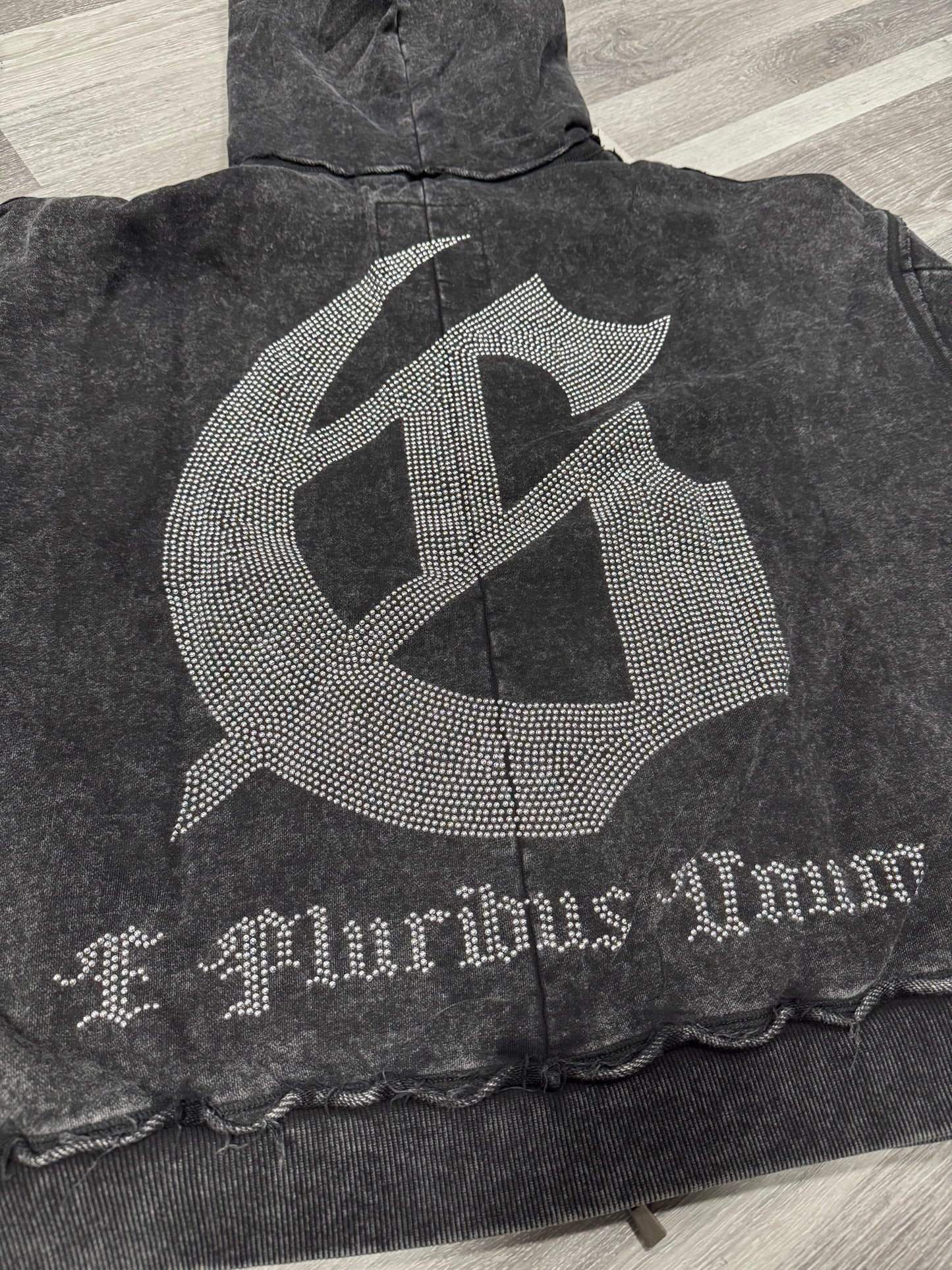 Godspeed Studded OG Logo Hoodie (Black Wash)