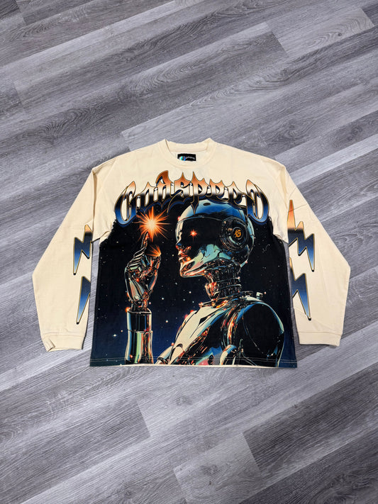 Godspeed Sputnik Longsleeve Tee (Bone)