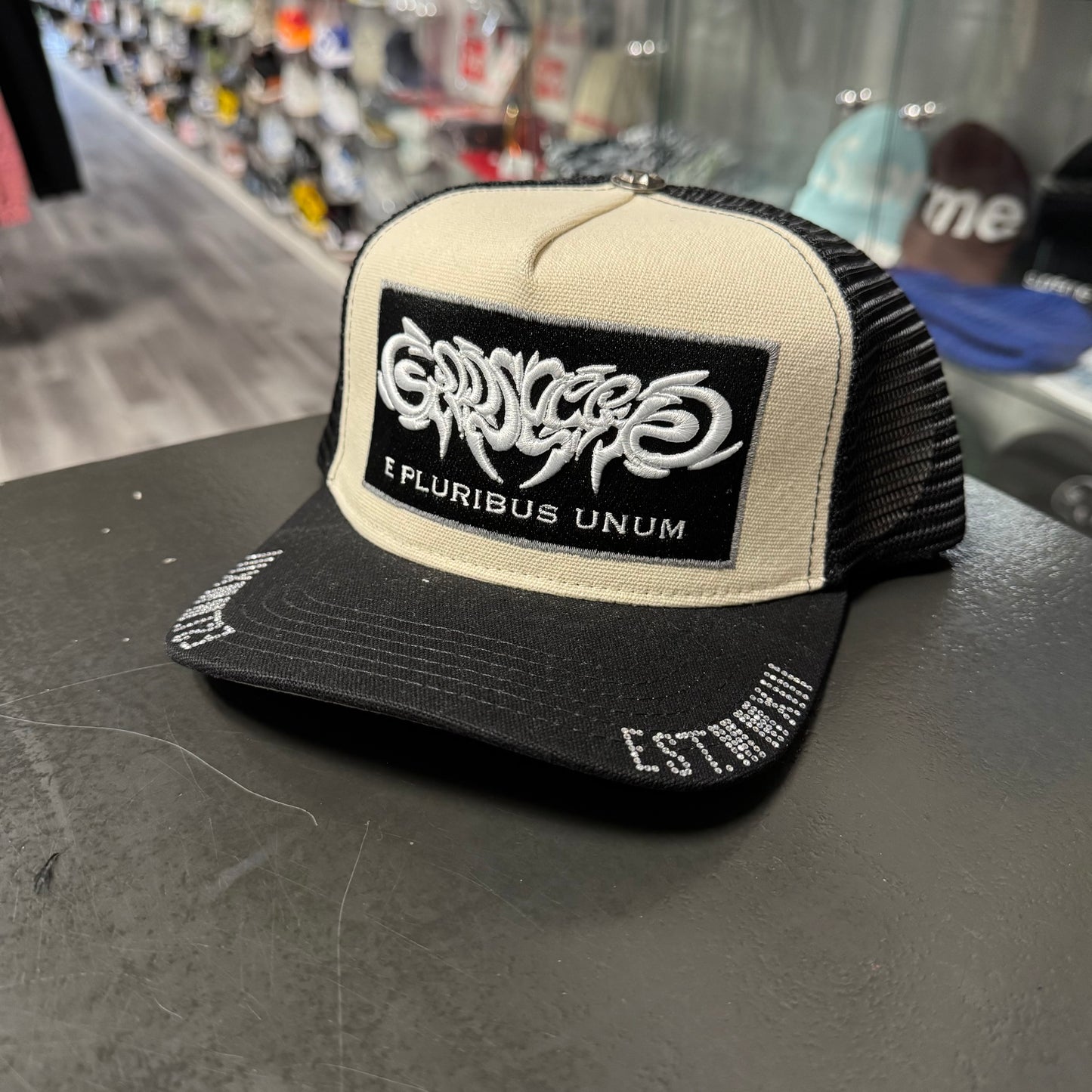 Godspeed Trucker Hat (White/Black)