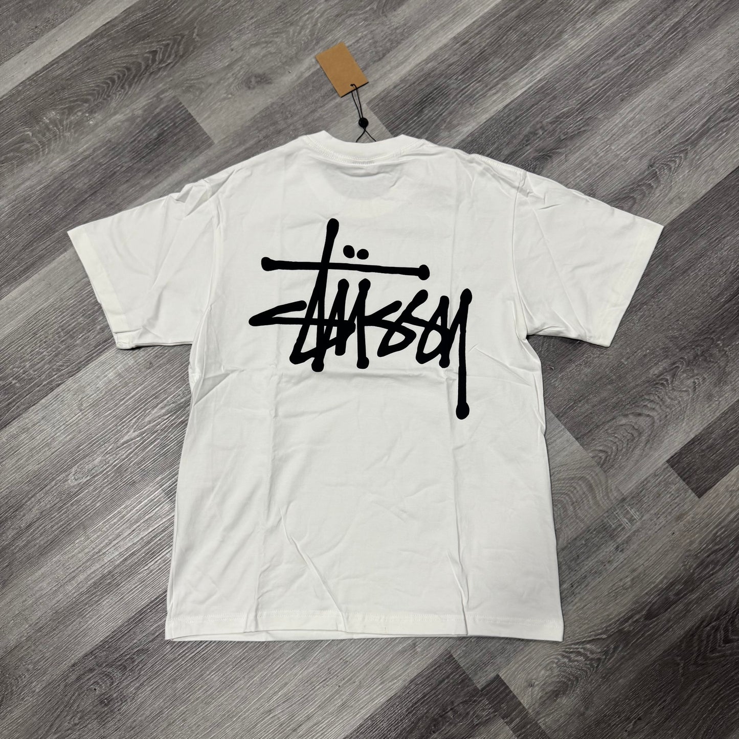 Stussy Logo Tee (White)
