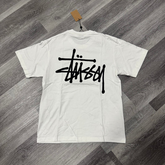 Stussy Logo Tee (White)