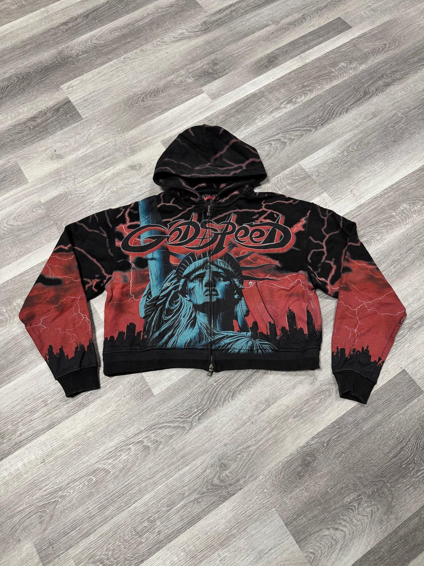 Godspeed Voltage Zip Up Hoodie (Red)