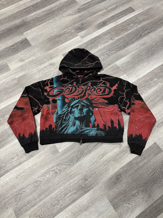 Godspeed Voltage Zip Up Hoodie (Red)