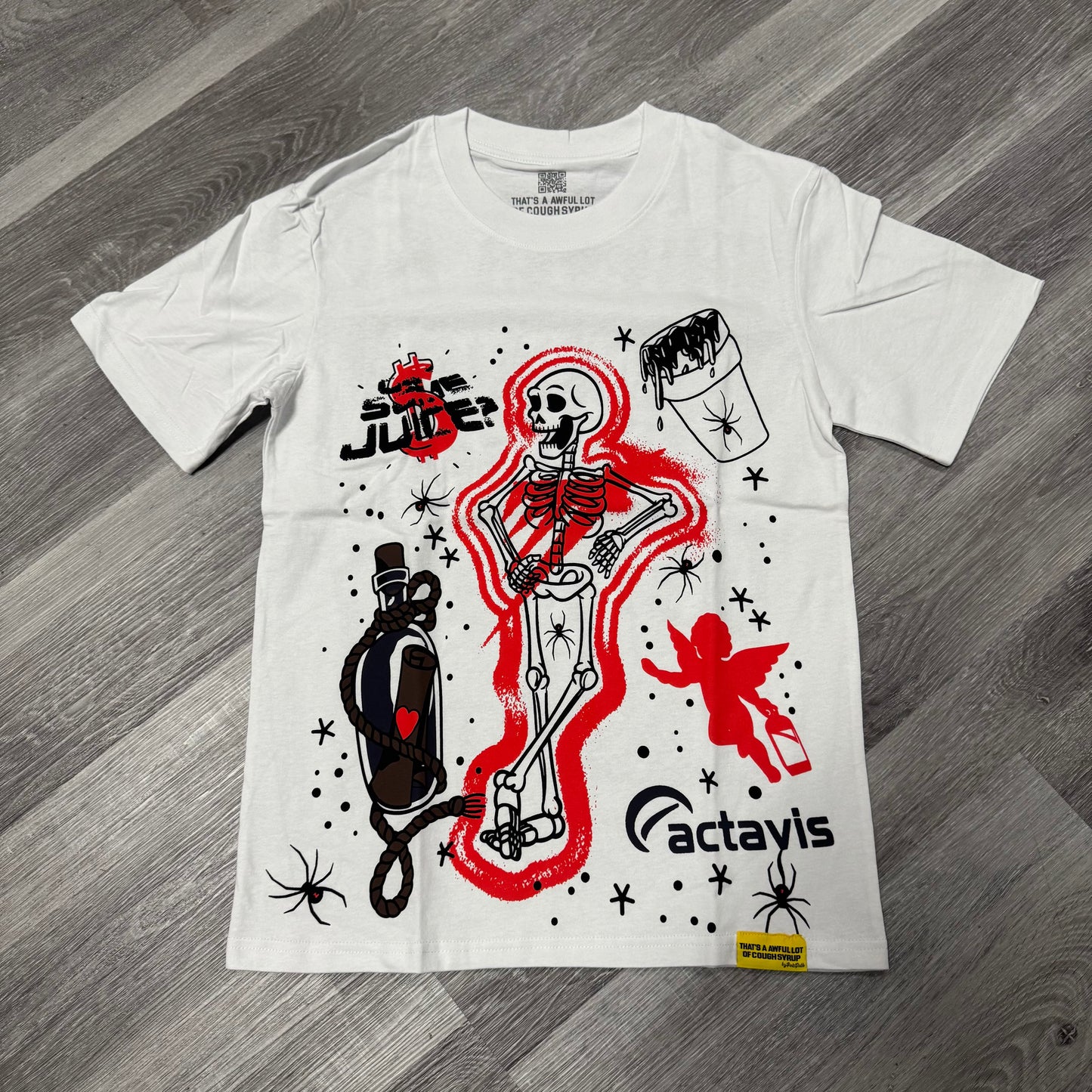 Thats a Awful Lot of Cough Syrup Actavis Tee (White)