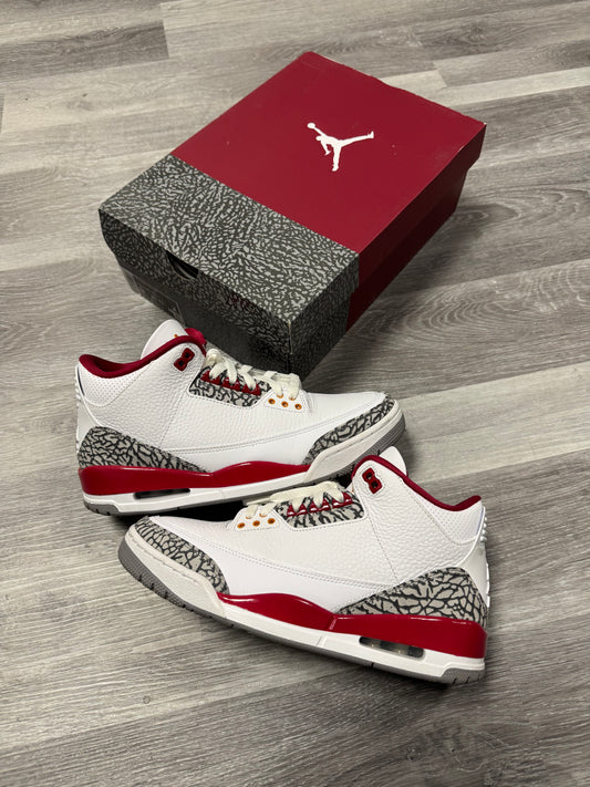 Jordan 3 Cardinal Red / Preowned