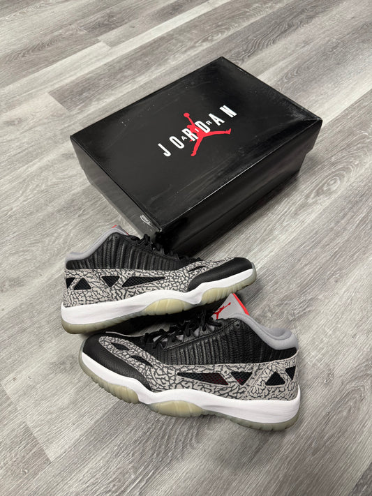 Jordan 11 Low IE Black Cement / Preowned