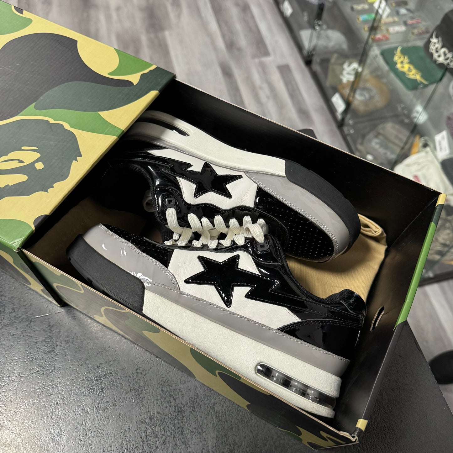 Bape Road Sta Black Patent / Preowned