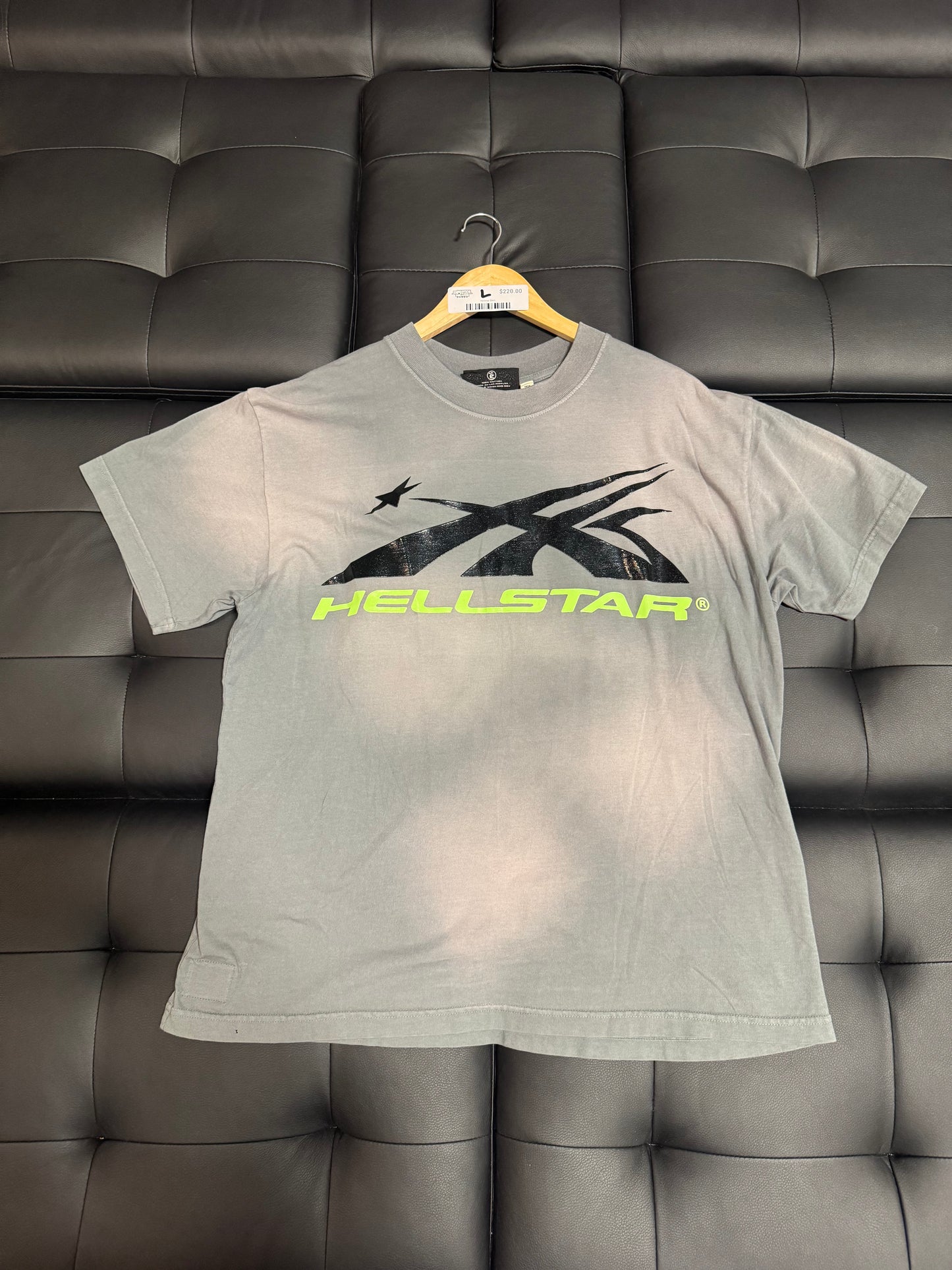 Hellstar Sports Core Logo Tee (Washed Grey)