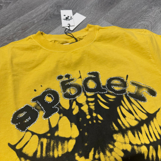 Sp5der Scattered OG Web Tee (Yellow)