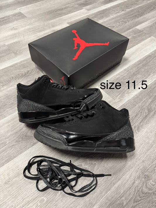 Jordan 3 Black Cat / Preowned