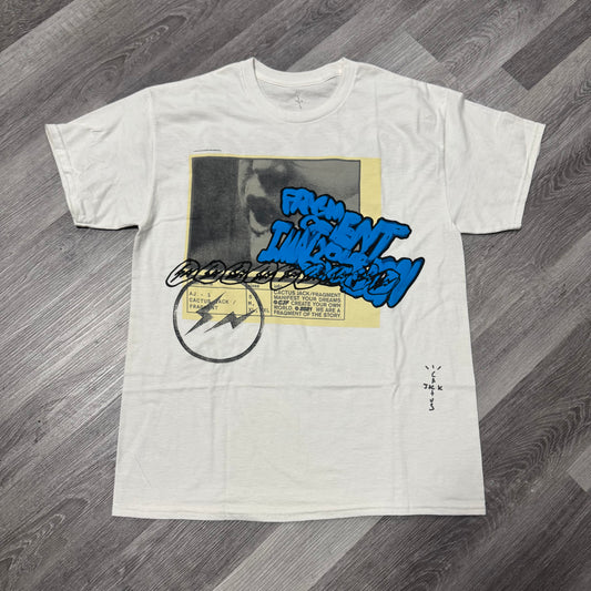 Travis Scott Cactus Jack Fragment Tee (White/Cream/Blue)