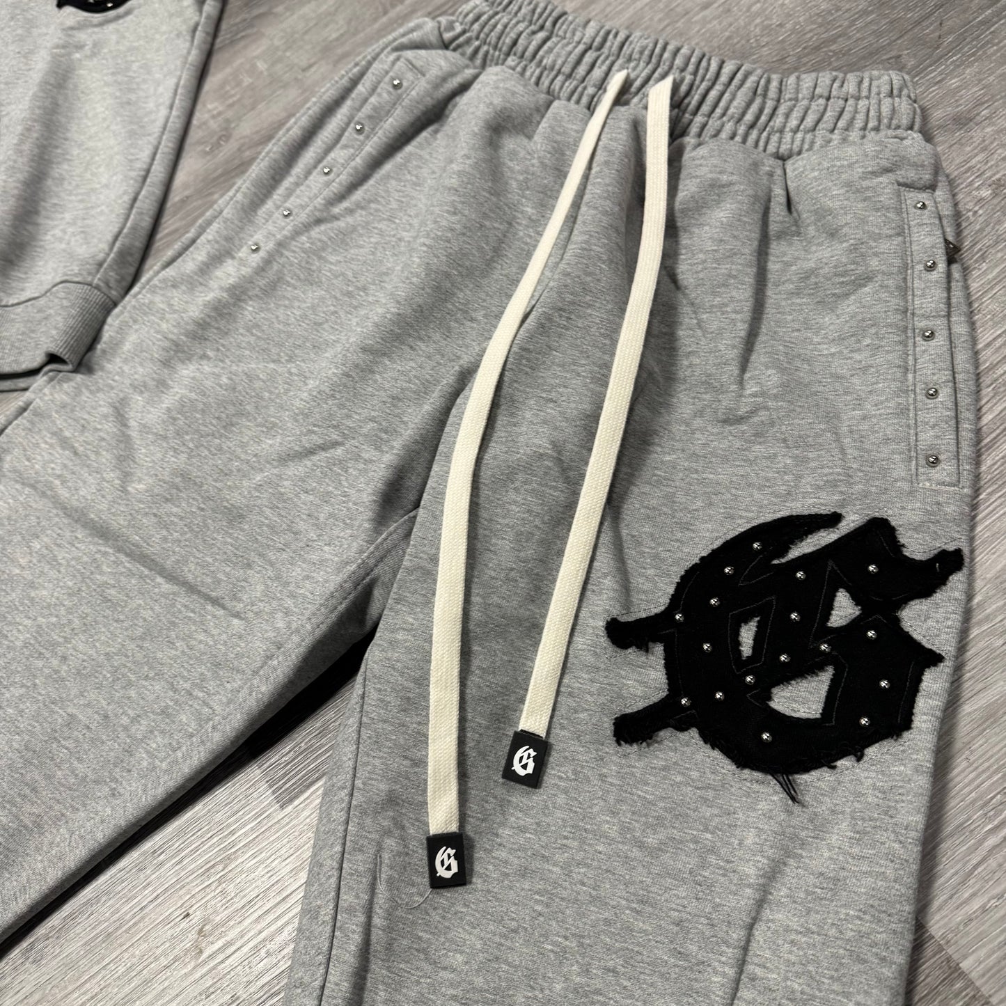 Godspeed Studded Sweatsuit (Grey Black)