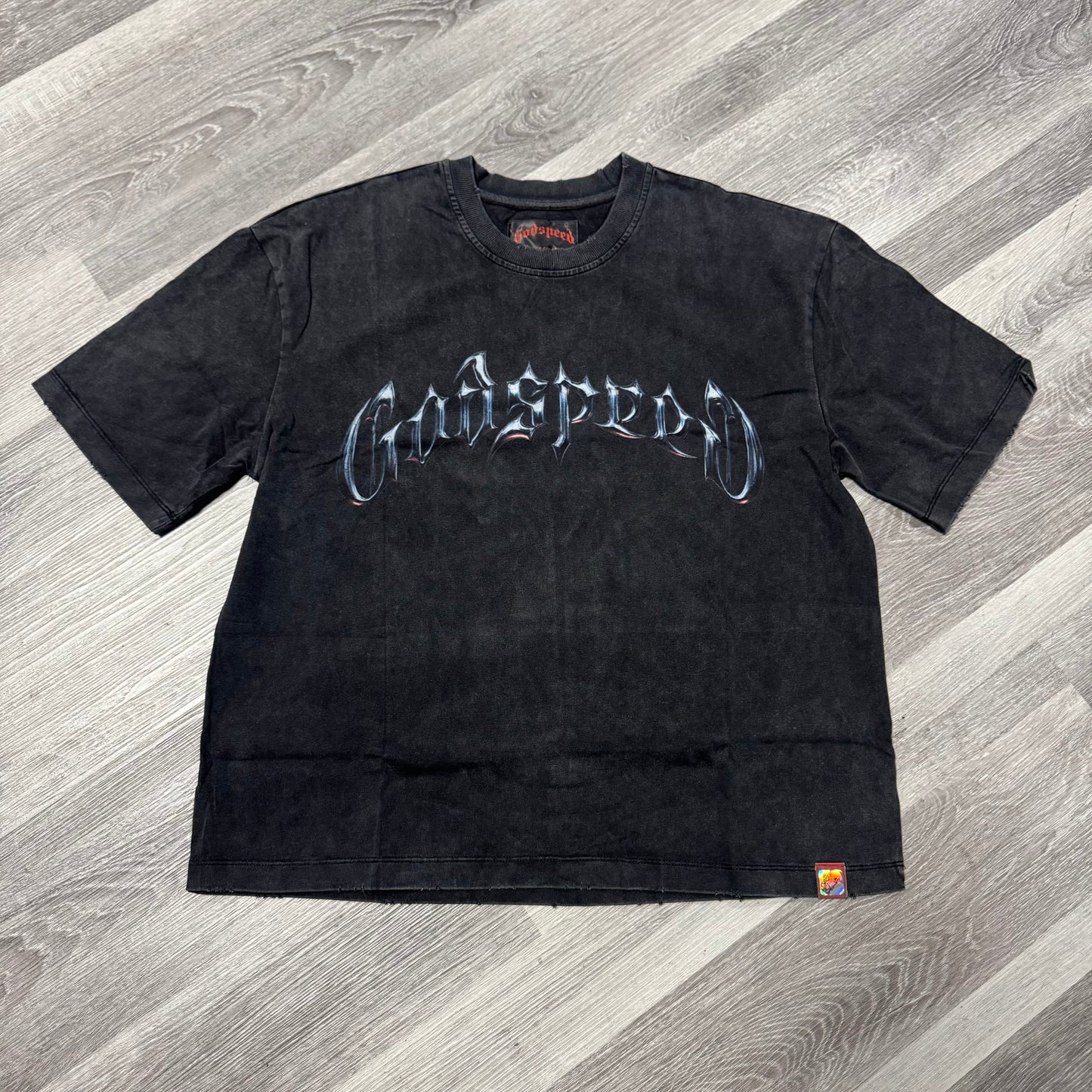 Godspeed Steel Logo Tee (Black Wash)