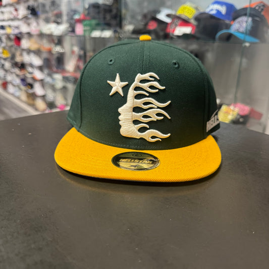 Hellstar Fitted Hat (Green/Yellow)