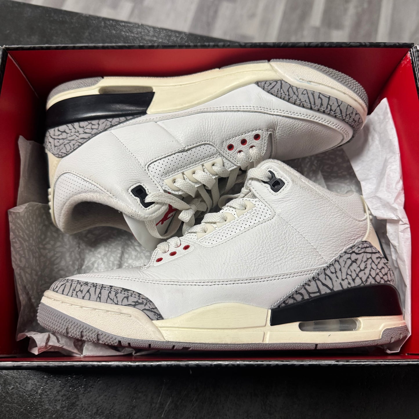 Jordan 3 Reimagined White Cement / Preowned