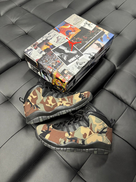 Jordan 10 Woodland Camo / Preowned