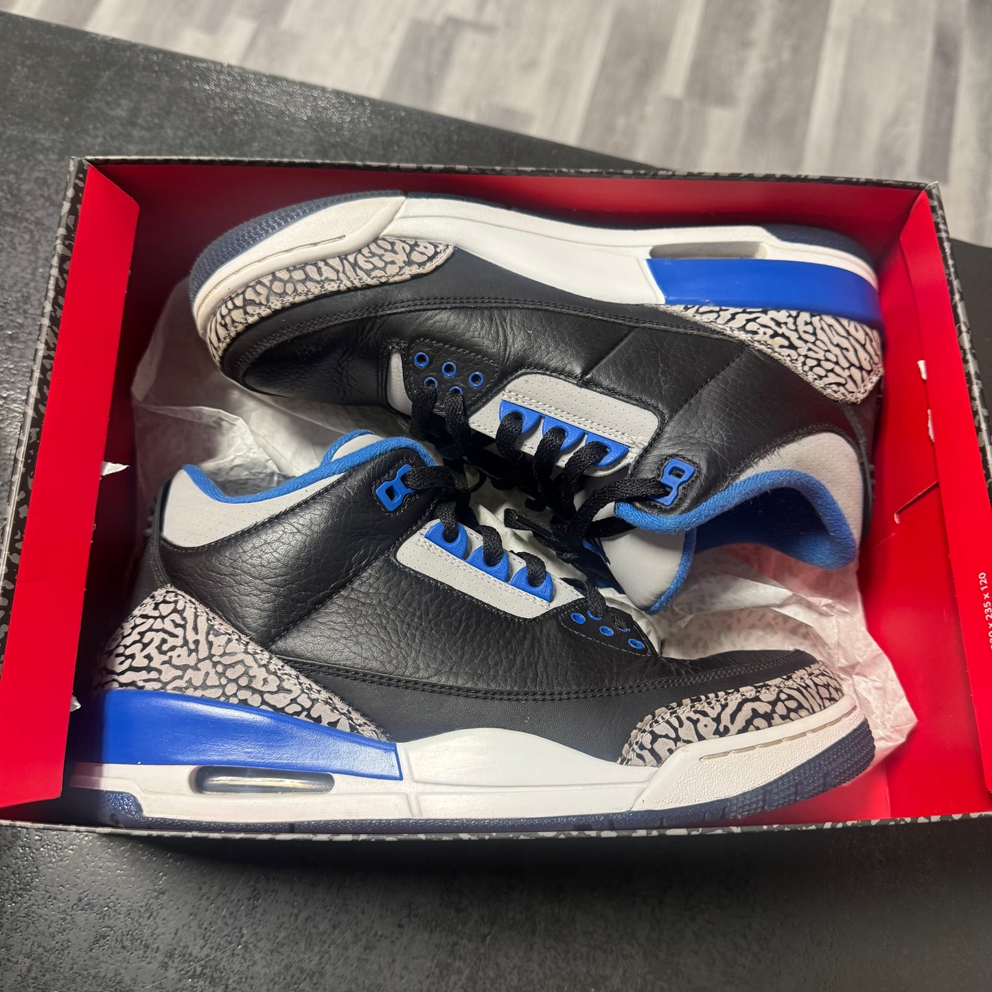 Jordan 3 Sport Blue / Preowned
