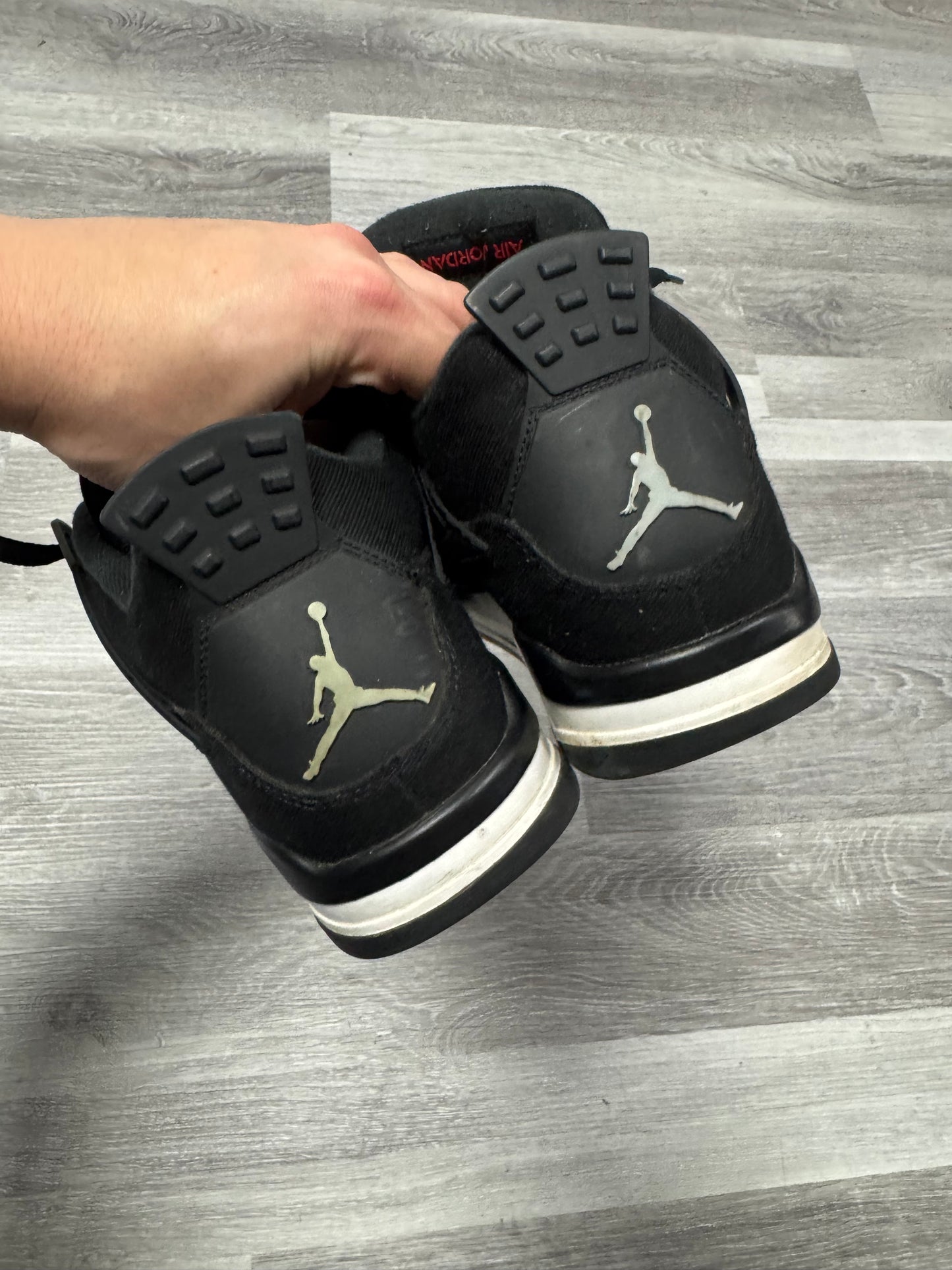 Jordan 4 Black Canvas / Preowned