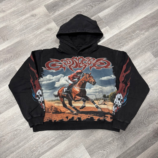 Godspeed Thoroughbred Hoodie (Black Wash)