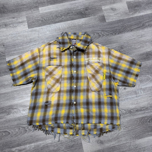 Thats a Awful Lot of Cough Syrup Distressed Flannel