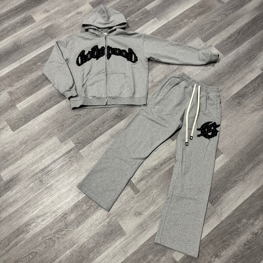 Godspeed Studded Sweatsuit (Grey Black)