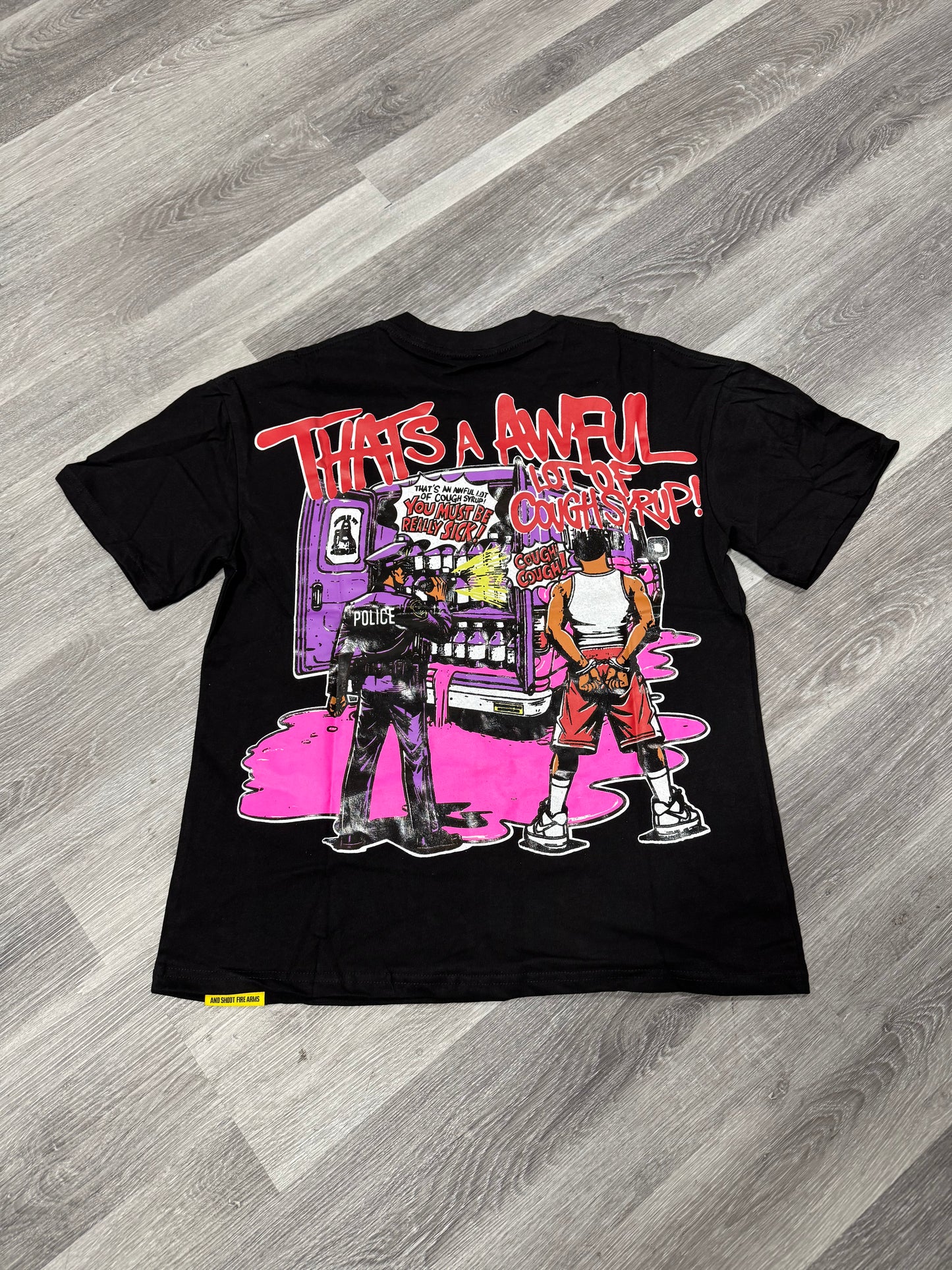 Thats a Awful Lot of Cough Syrup Juice Man Tee (Black)