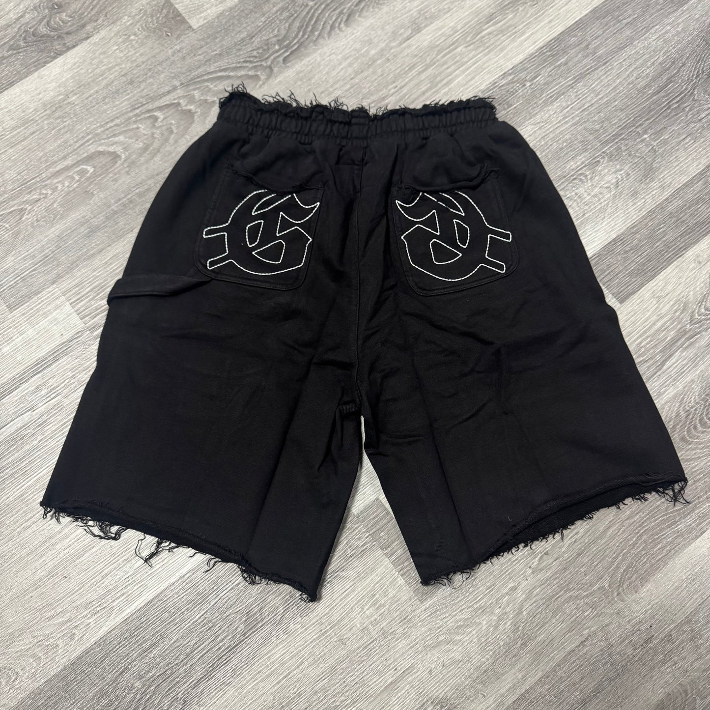 Godspeed Distressed Carpenter Shorts (Black)
