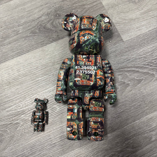 BearBrick Benjamin Grant Overview Barcelona 100% & 400% Set