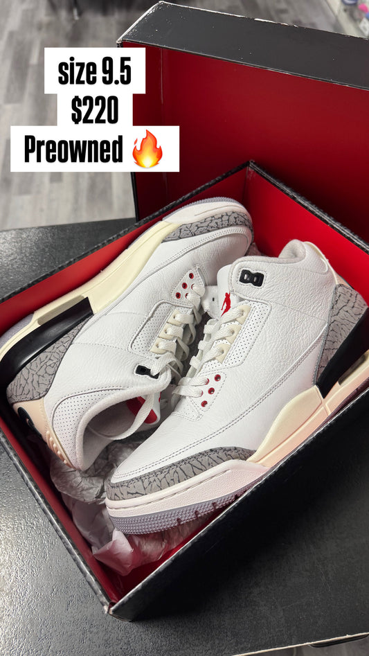 Jordan 3 Reimagined White Cement / Preowned