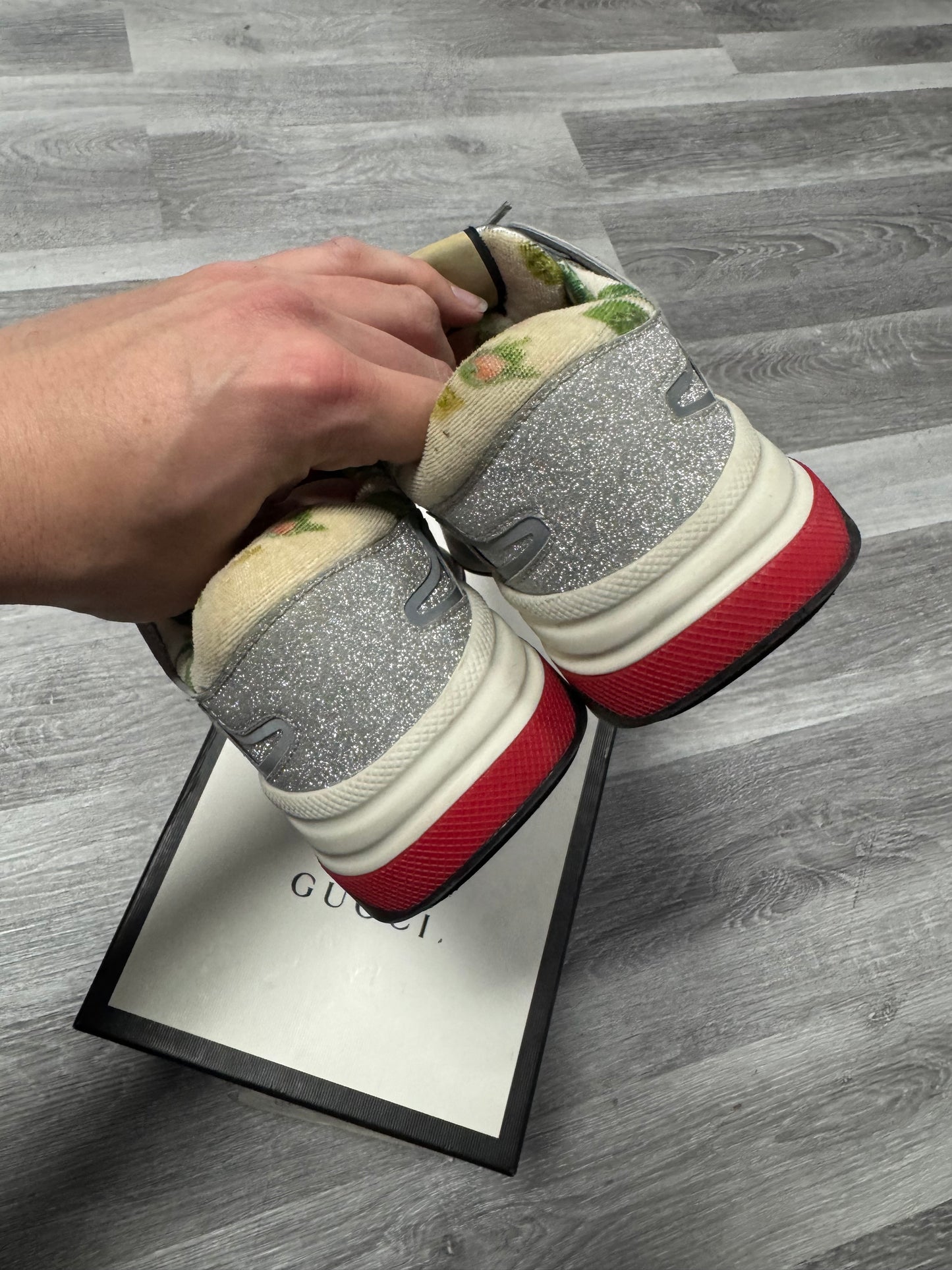 Gucci Ultrapace Glitter Sneaker / Preowned