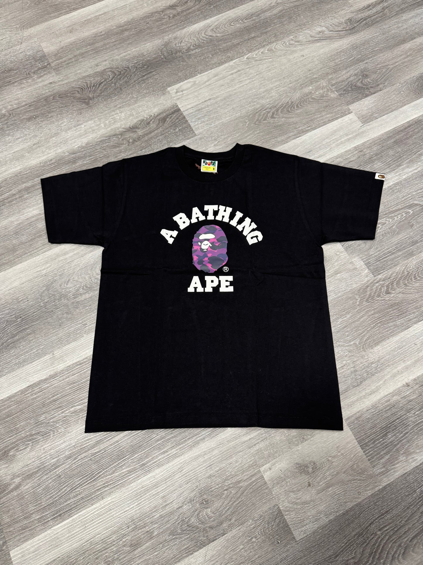 Bape College Purple Camo Tee (Black)
