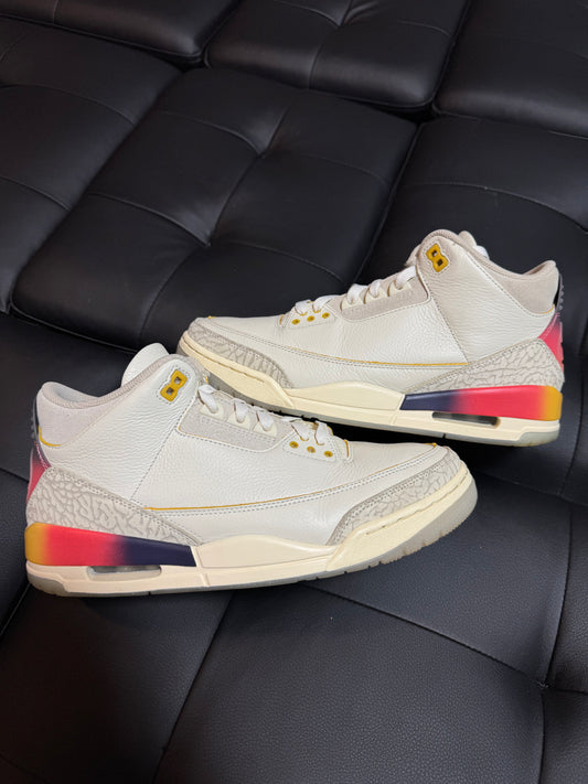 Jordan 3 J Balvin Sunset / Preowned