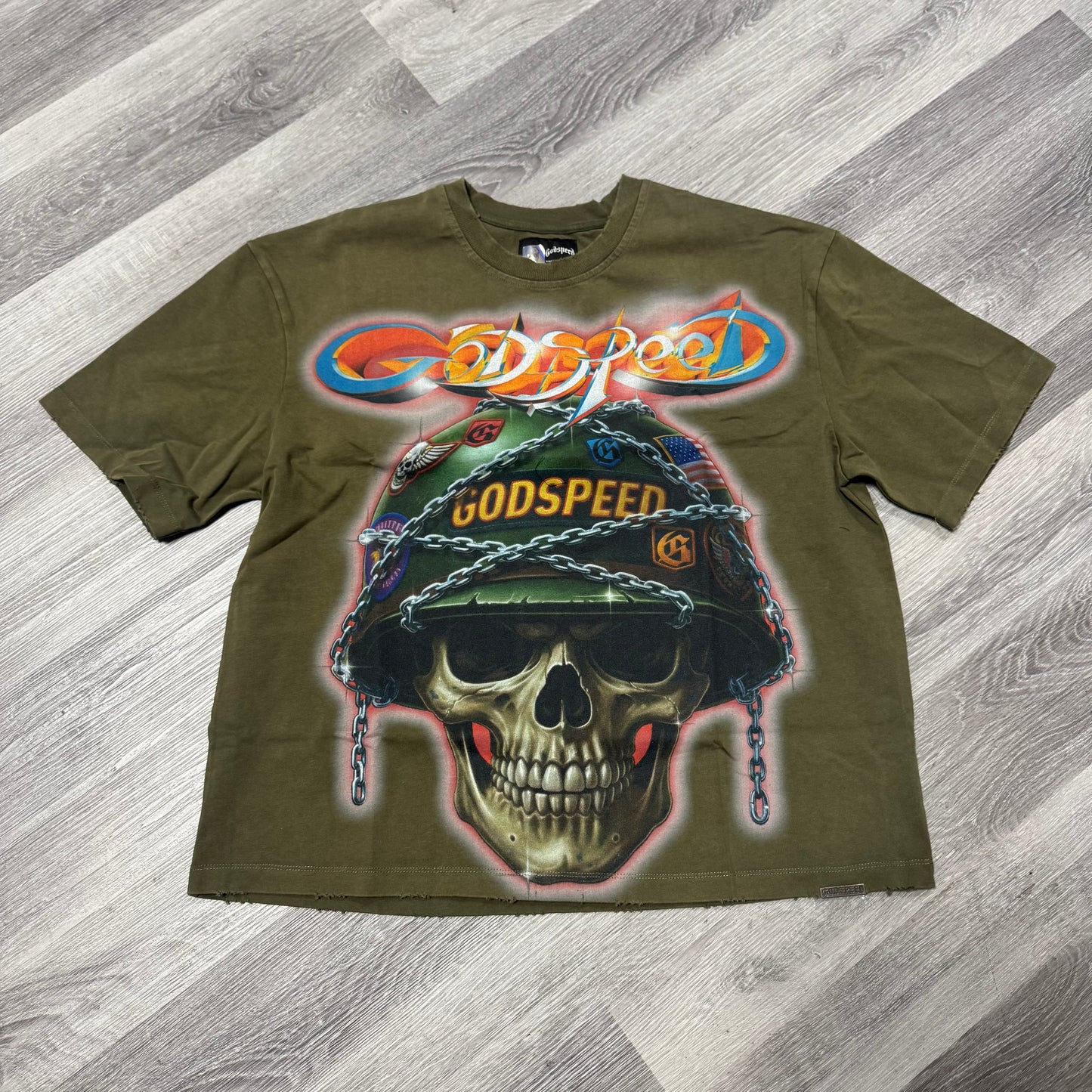 Godspeed Badge of Honor Tee (Military Green)