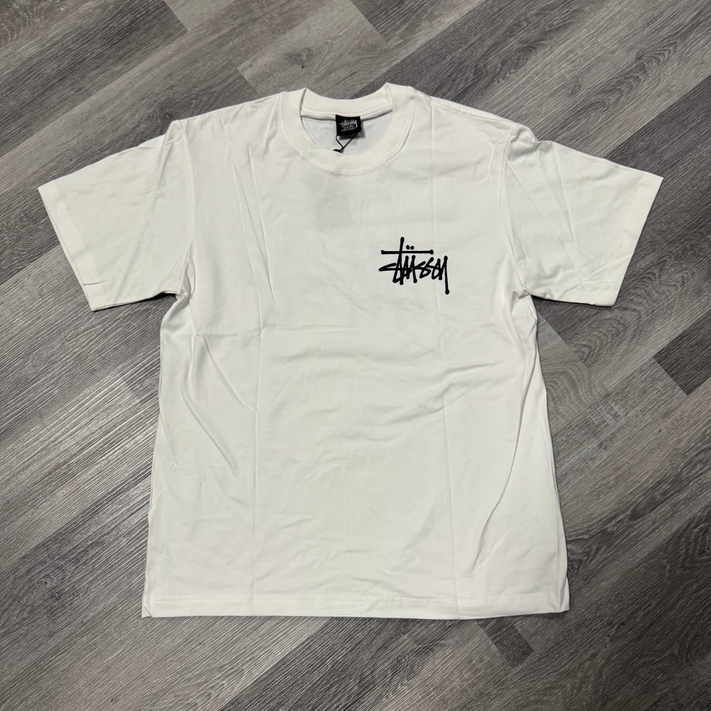 Stussy Logo Tee (White)
