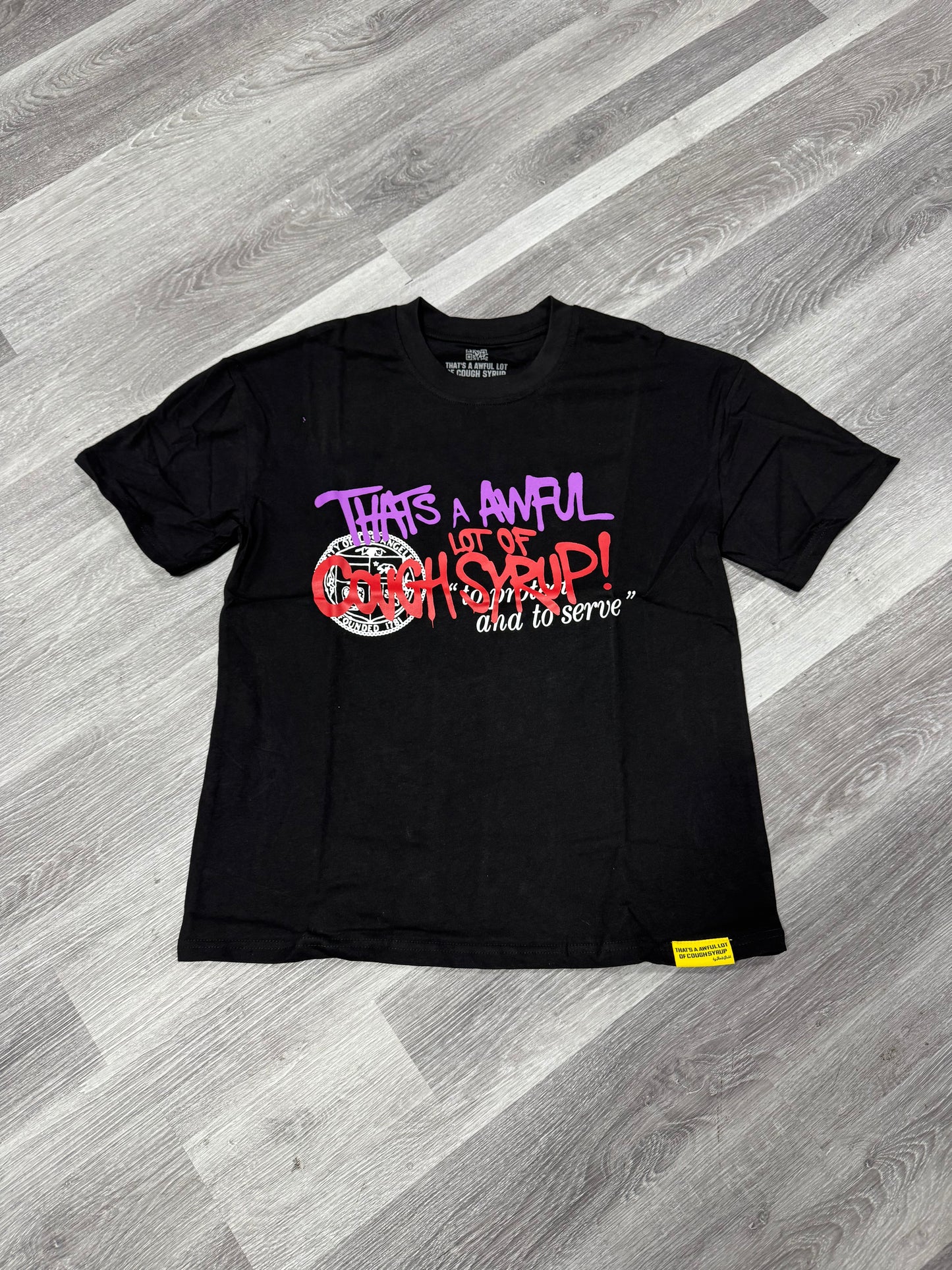 Thats a Awful Lot of Cough Syrup Juice Man Tee (Black)