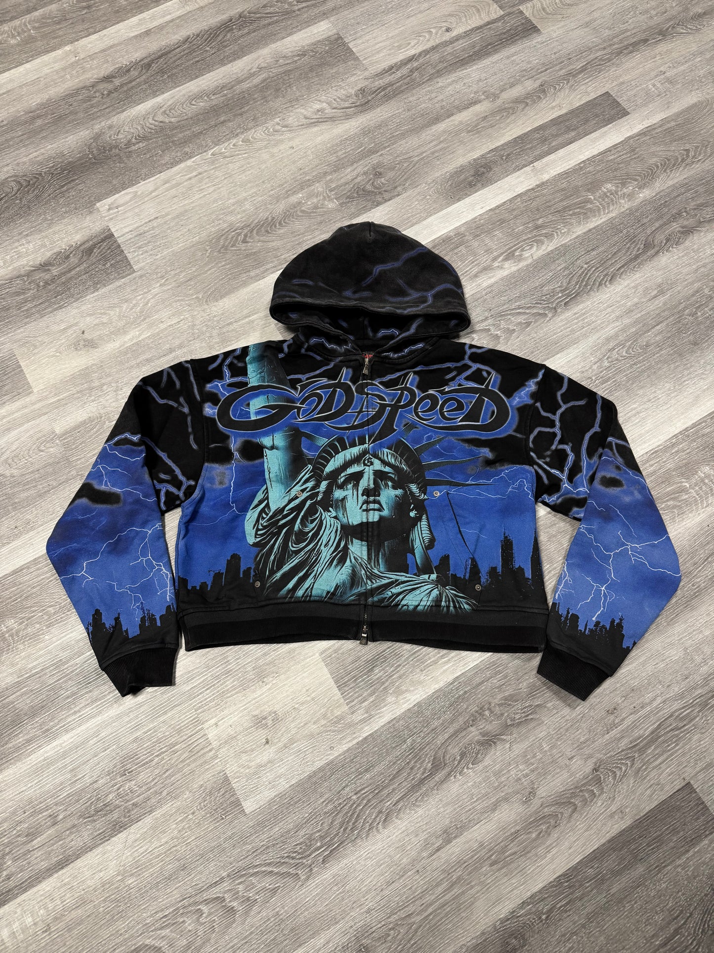 Godspeed Voltage Zip Up Hoodie (Blue)