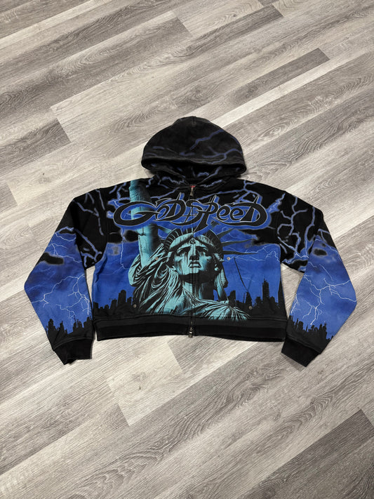 Godspeed Voltage Zip Up Hoodie (Blue)