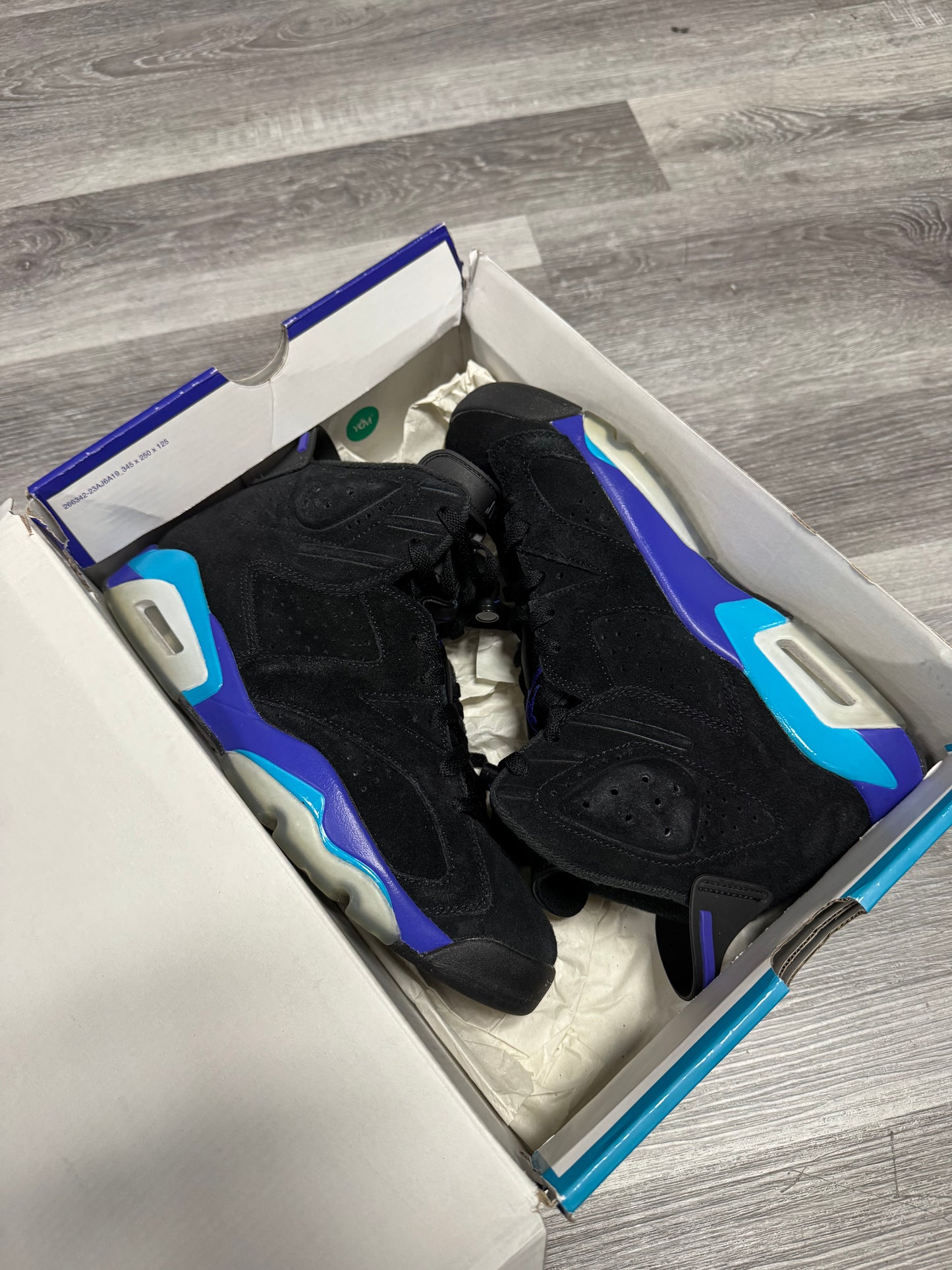 Jordan 6 Aqua / Preowned