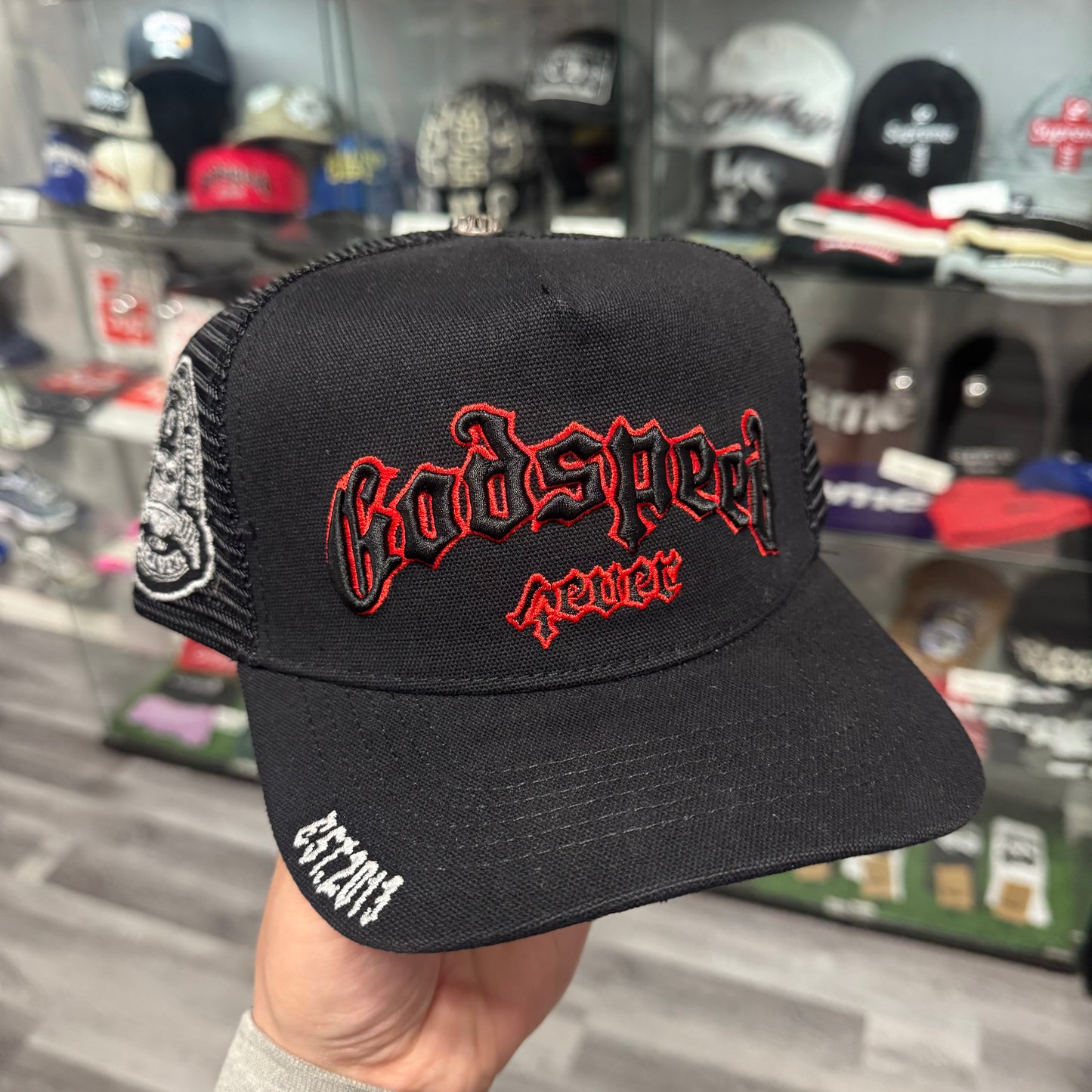 Godspeed Trucker Hat (Black/Red)