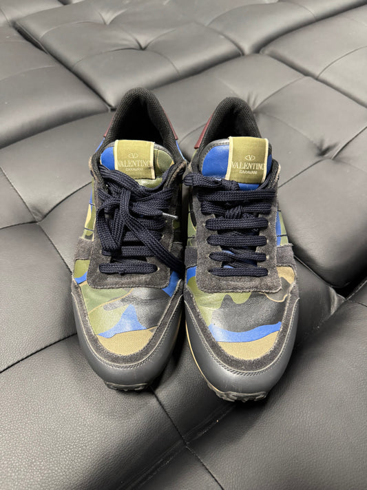 Valentino Garavani Green Camo Rockrunner / Preowned