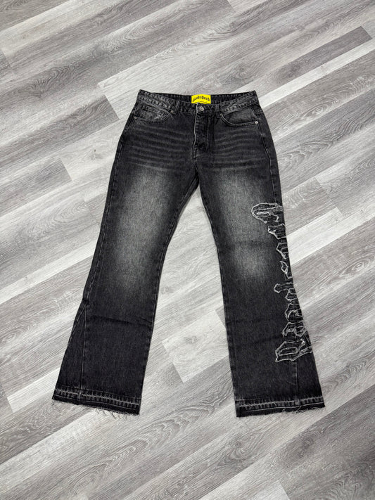 Godspeed Og Stitched Flared Denim (Grey Wash)