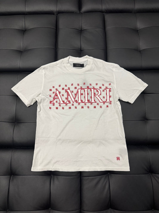 Amiri Paisley Tee (White)
