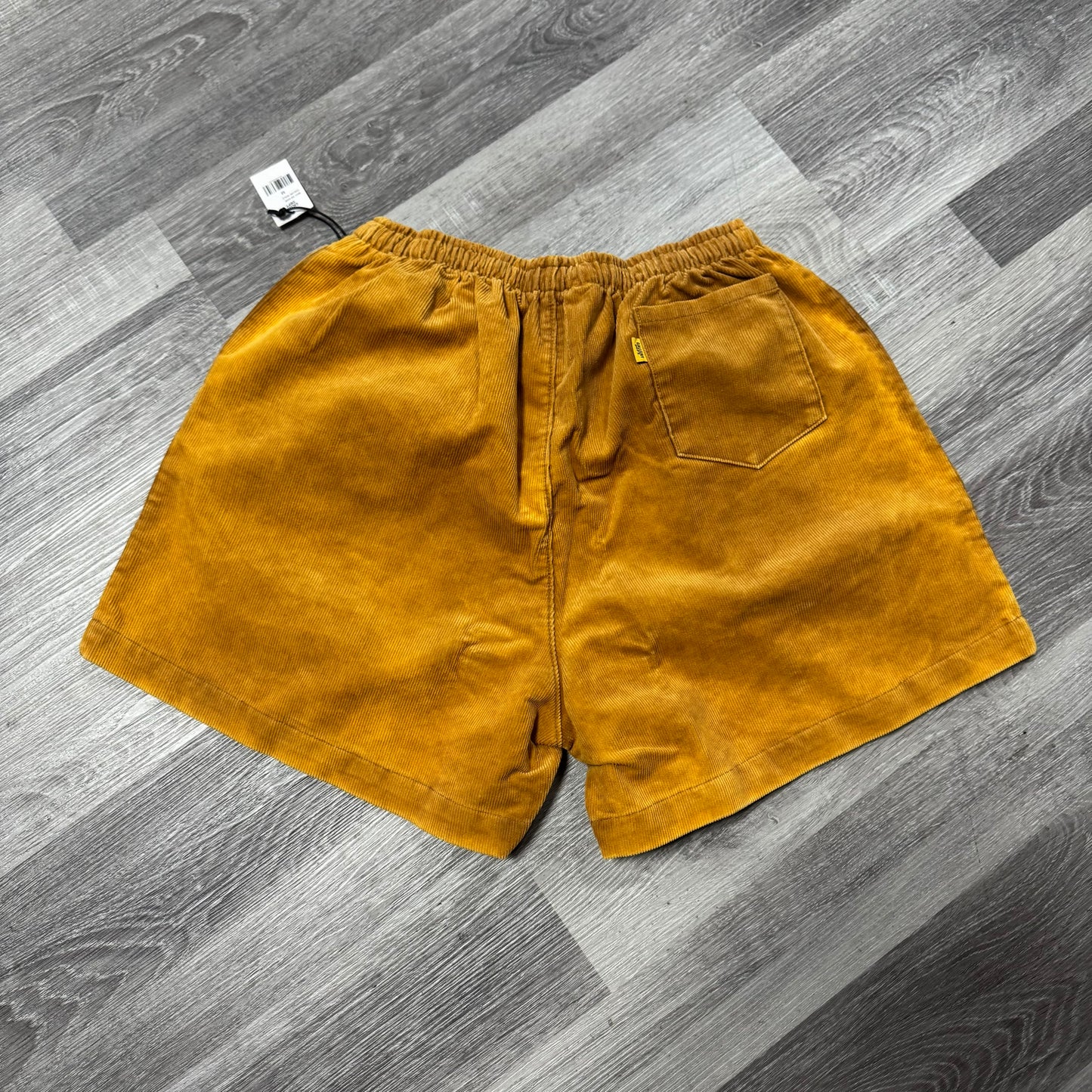 Gallery Dept French Logo Corduroy Shorts (Gold/Pink)